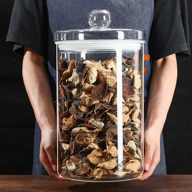 德国乐扣Lock乐扣陈皮储存罐透明玻璃密封罐鱼胶干货储物罐茶叶罐