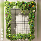 幼儿园春天主题环创材料春日橱窗氛围装 饰 饰布置仿真苔藓墙面装