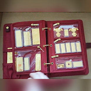 金条收纳盒小金条收纳包绒布袋防氧化高级感金豆豆金条便携收纳包