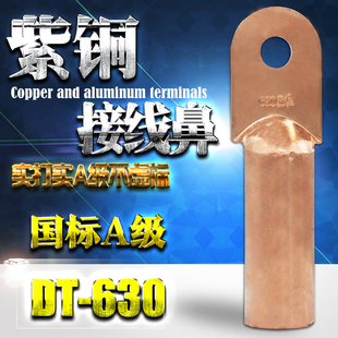 铜接线端子 电线电缆耳 铜鼻630平方铜线鼻子 国标A级 630mm