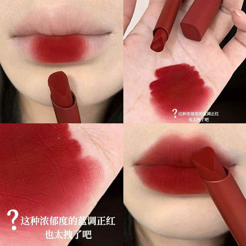 酒酿正红玫瑰复古唇泥哑光显白C