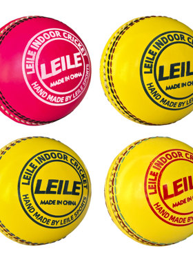 Indoor cricket ball室内板球黄色110g纯皮大学生标准比赛球6人赛