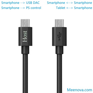 OTG MicroUSB hugo DAC解码 线mojo USB 美国Meenova
