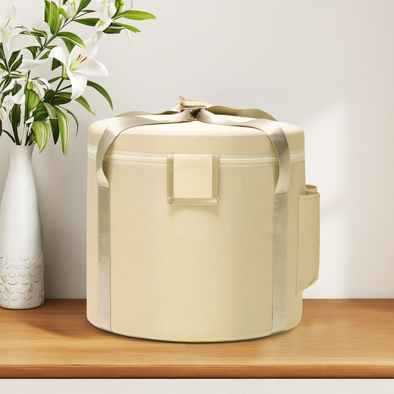 水晶钵包颂钵袋多尺寸手工加厚冥想包专用配件牛津布米色黑色灰色