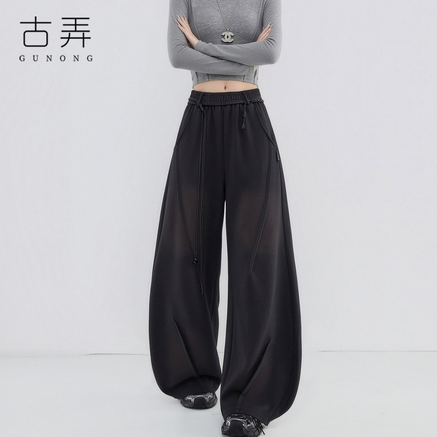松弛感运动裤女卫裤2026新款今年流行爆款小个子宽松休闲阔腿裤子