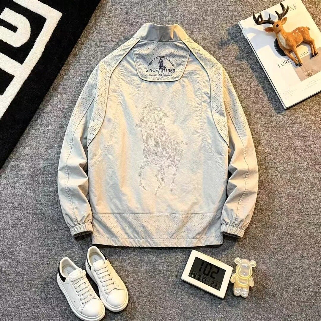 男士做旧外套潮流男装上衣2026新款春秋季衣服休闲痞帅设计感夹克