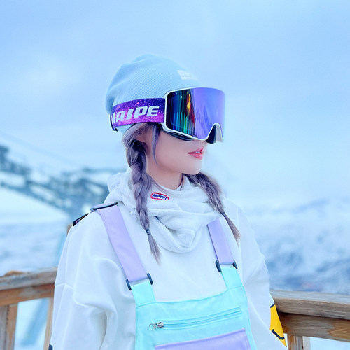专业滑雪眼镜雪怡派成人双层防雾