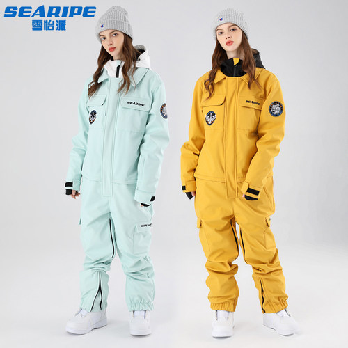 专业连体滑雪服雪怡派防风防水
