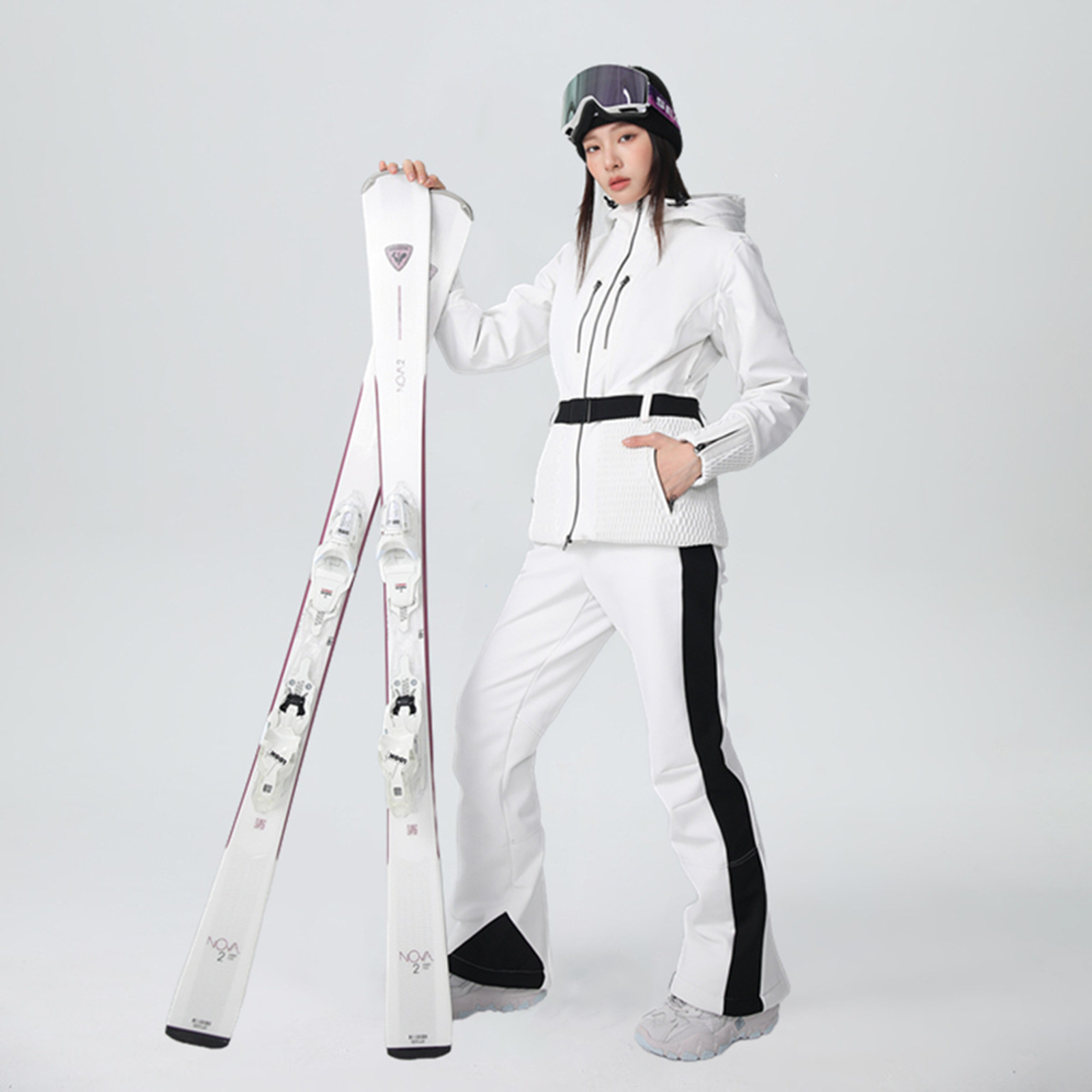 雪怡派专业双板3L四面弹力修身滑雪服女款防风防水滑雪套装装备