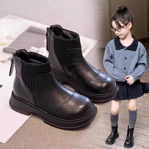 女童韩版靴子2025秋冬新款儿童