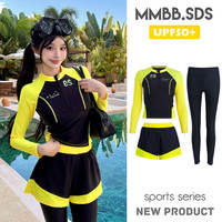 Women's diving suit, two-piece sun protection, long-sleeved and long-pants swimsuit, quick-drying slimming, snorkeling, rafting, jellyfish suit, surfing suit, swimsuit thumbnail 5