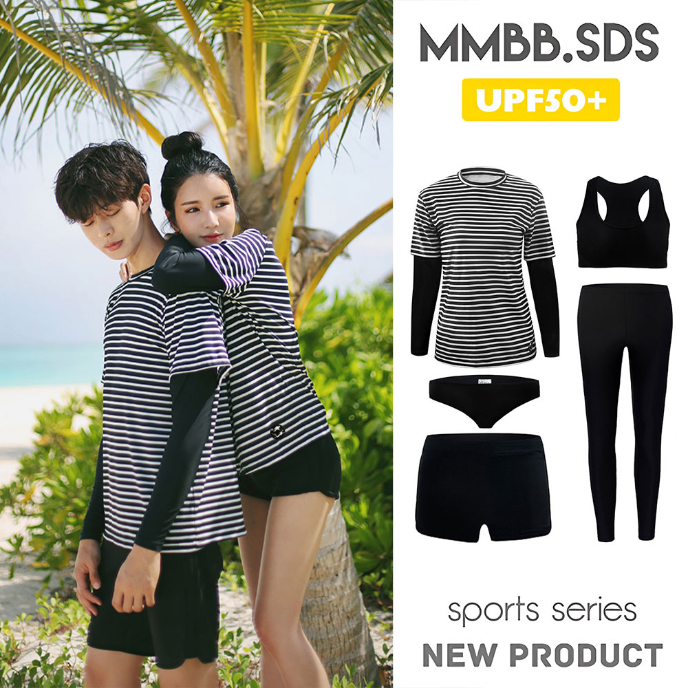 UPF50+抗氯自由潜情侣潜水服