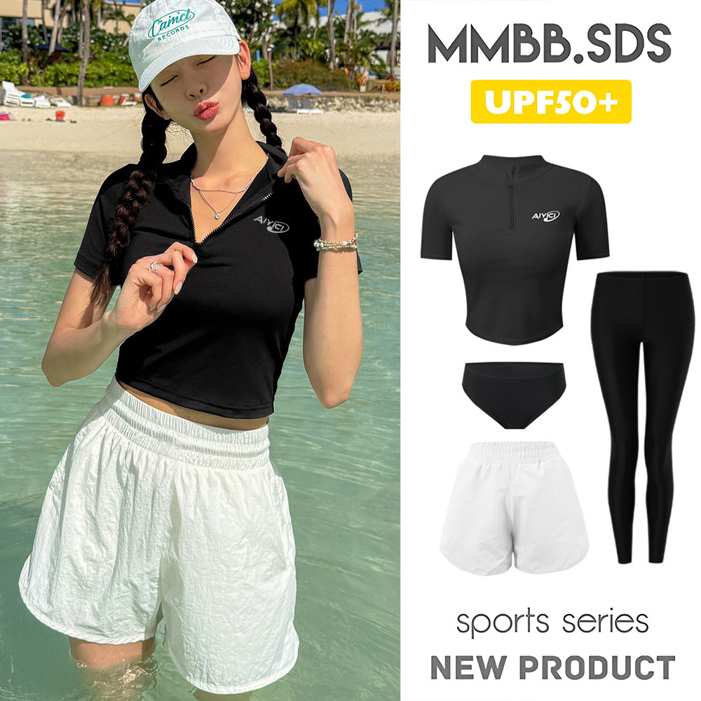 潜水服女短袖浮潜冲浪水母衣套装