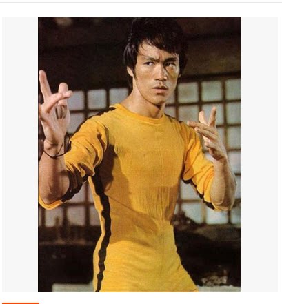 舞台演出黄色李小龙连体衣服紧身弹力运动衣服儿童成人功夫练功服