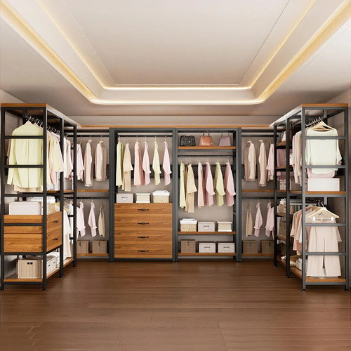 卧室简易碳素钢落地衣帽架