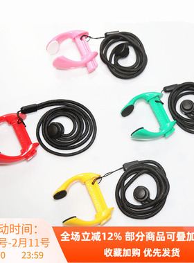 Merman同款专业自由潜水装备鼻夹耳压平衡防滑弹性鼻垫含防丢绳