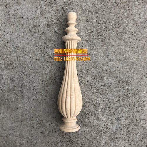 东阳木雕圆柱床头定做欧式