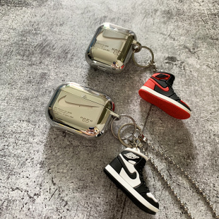 潮牌Airpods保护套pro3代电镀软壳男生无线蓝牙适用苹果耳机壳2代