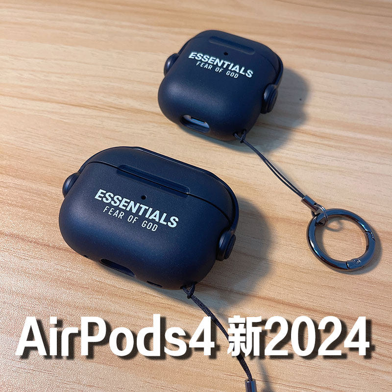 潮牌苹果AirPods4耳机套创意折叠支架airpodsPro2软硅胶AirPods3代新款AirPods2/1保护套PRO无线蓝牙耳机壳四