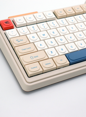 积木键帽GMK豆奶PBT热升华MAC适配磁轴矮轴机械键盘64/84/98/104