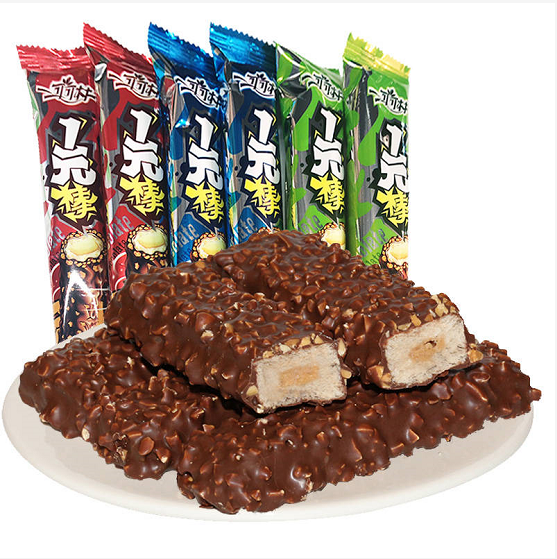 40根1kg装可可林一元棒巧克力夹心棒零食礼包多规格可选26g/根