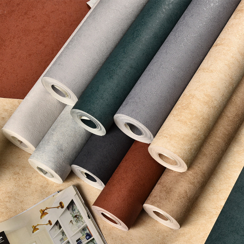Nordic style Plain colour Non-woven wallpaper waterproof 3d three-dimensional Embossed bedroom a living room Background wall wallpaperin the Decoration main material , Wallpaper ,  PVC Wallpaper  category - from Buy2taobao.com to provide professional Taobao agent buy service