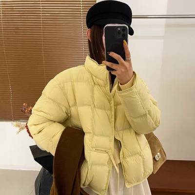 轻薄短款羽绒服立领时尚保暖外套