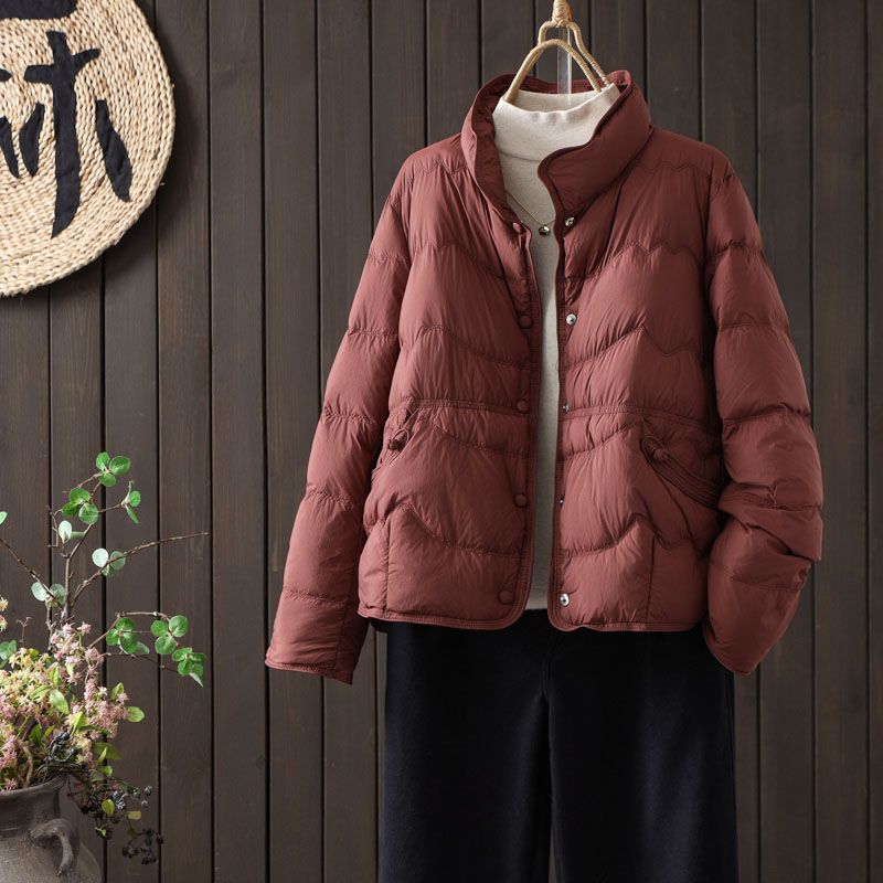 90白鸭绒羽绒服洋气减龄保暖外套