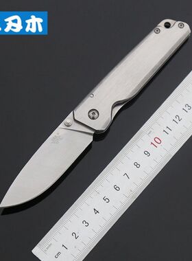 三刃木小折刀7系7096全钢小背夹折叠刀水果小刀12c27进口刃材折刀