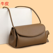 时尚 女包单肩斜挎包2026新款 小众真皮小包妈妈包时尚 头层牛皮法式