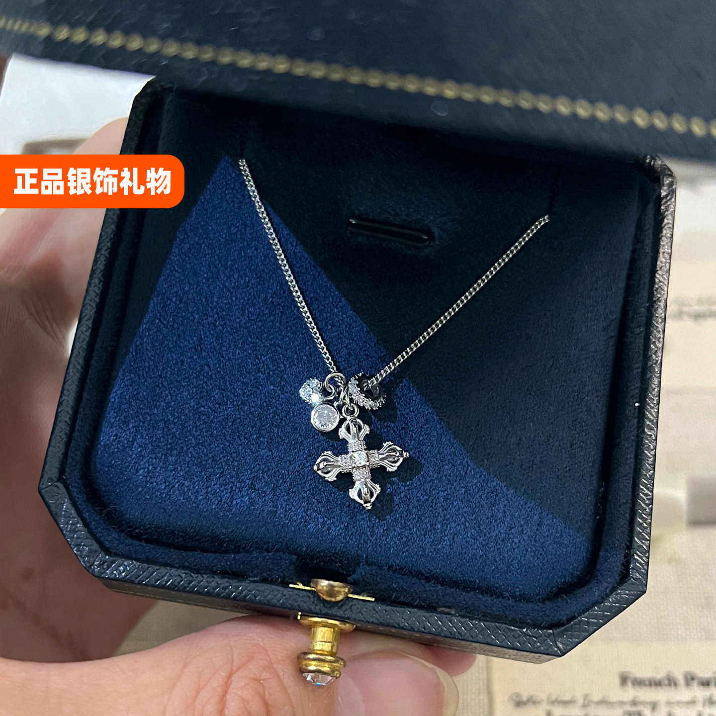 LJTY【金刚杵】通体纯银不掉色！长期主义项链女配饰小众生日礼物图片