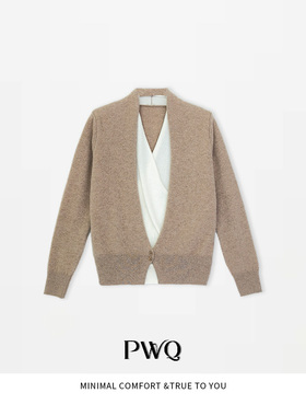 上衣100山羊绒假两件长袖针织衫EEHT-25112707-DI