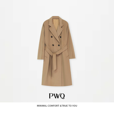 【高定801】大衣山羊绒翻领长袖收腰绵羊毛外套PYF-25120434-DD