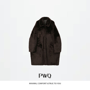 【潘文青补贴】 长款小翻领皮毛一体外套 52099