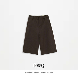 绵羊 毛五分裤 直筒阔腿裤 25110819 休闲裤 英伦五分裤