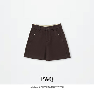 英伦短裤 25122807 短裤 BYM 绵羊毛高腰A字五分裤