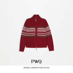 【费岛圣诞】上衣100绵羊毛立领双头拉链针织外套DLC-25121302-DM