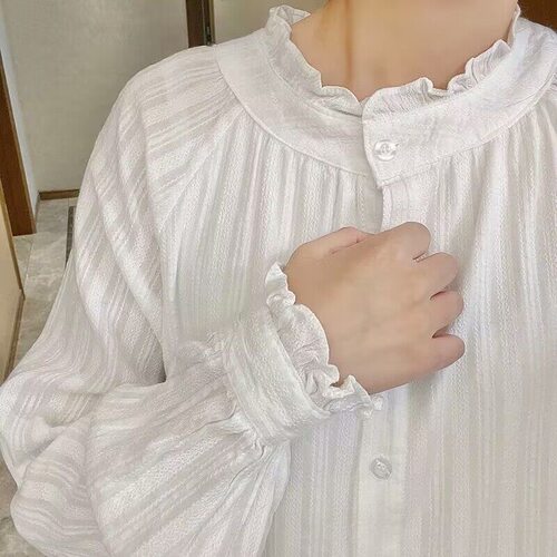 秋冬基础白衬衫长袖女立