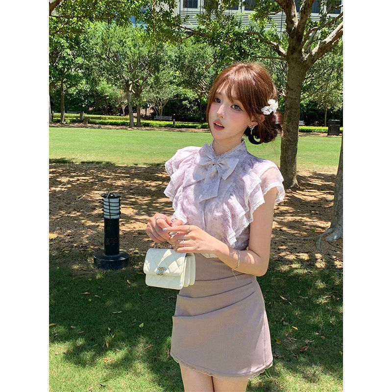 法式气质减龄绝美飞飞袖