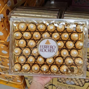 正费列罗巧克力T24 32粒钻石水晶礼盒装榛果仁圣诞节送女友礼物喜