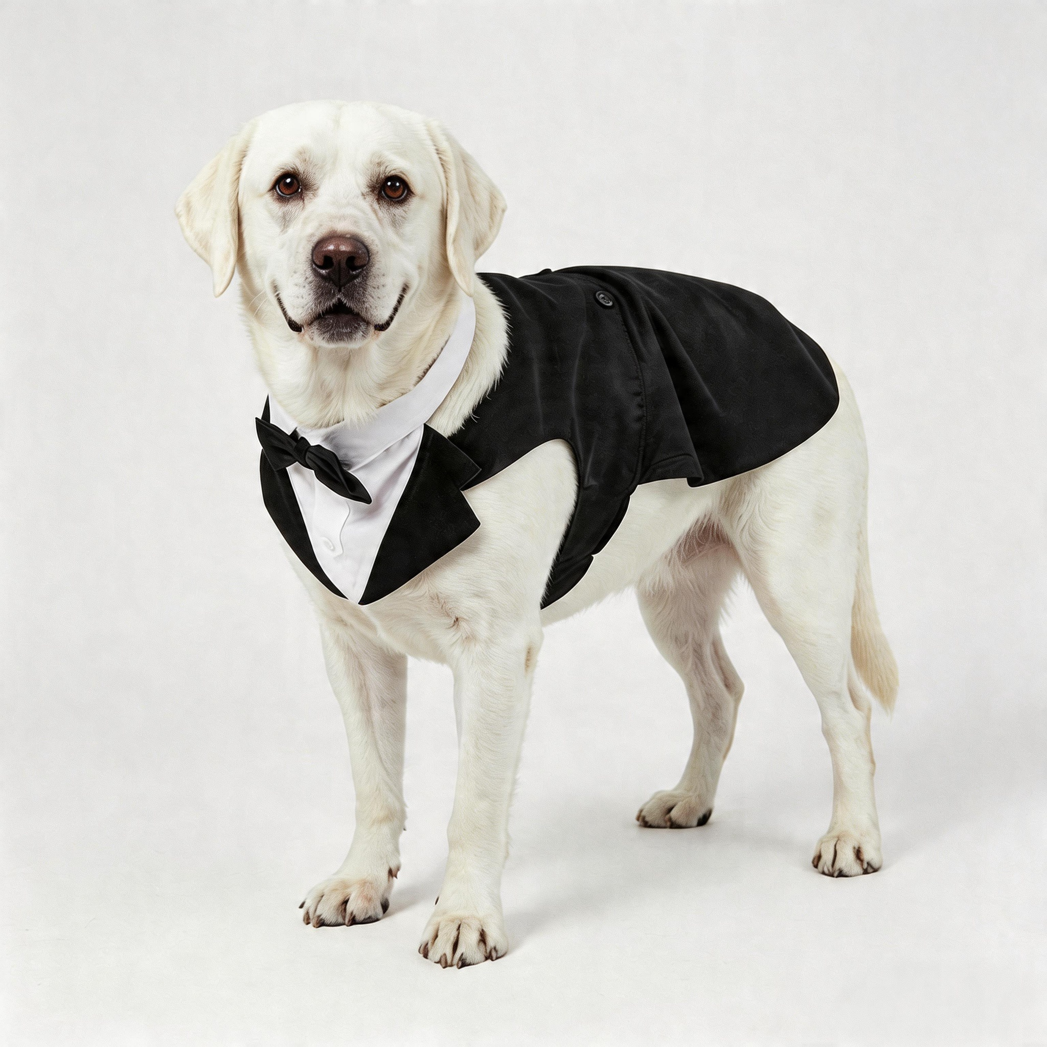 中大型犬宠物西装领结套装柯基金毛法斗婚礼伴郎服狗狗生日礼服夏