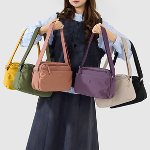 尼龙斜挎妈妈包2025新款防水小包包上班通勤多层轻便单肩小方包