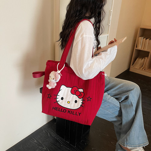 HelloKitty帆布腋下包大容量