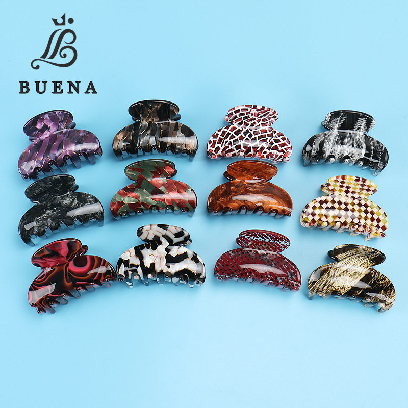 欧美气质醋酸抓夹百搭成人发卡子中号女士发抓马尾夹厂家直销