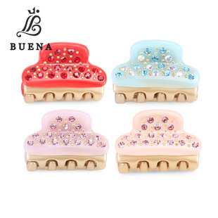 亚历山大同款法国醋酸满钻奥钻发抓旺多姆金发夹小号抓夹头饰发饰