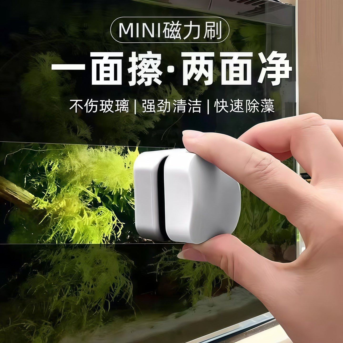 鱼缸迷你磁力刷鱼缸刷小型玻璃擦双面清理清洗刮藻刀清洁除藻神器,宠物/宠物食品及用品,鱼缸清洁用具,淘宝优惠券,粉丝福利购,淘宝优惠卷