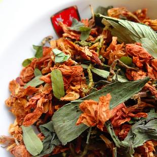 百花草益寿茶农家凉茶罗汉果花甜叶菊山密草润喉花茶野生肝火口臭