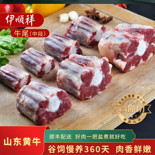 清真鲁西黄牛伊顺祥牛尾