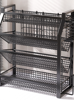 不锈钢厨房置物架多功能台面调味品菜板收纳架调料架家用多层刀架