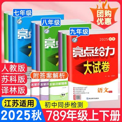 2025秋季亮点给力试卷年级